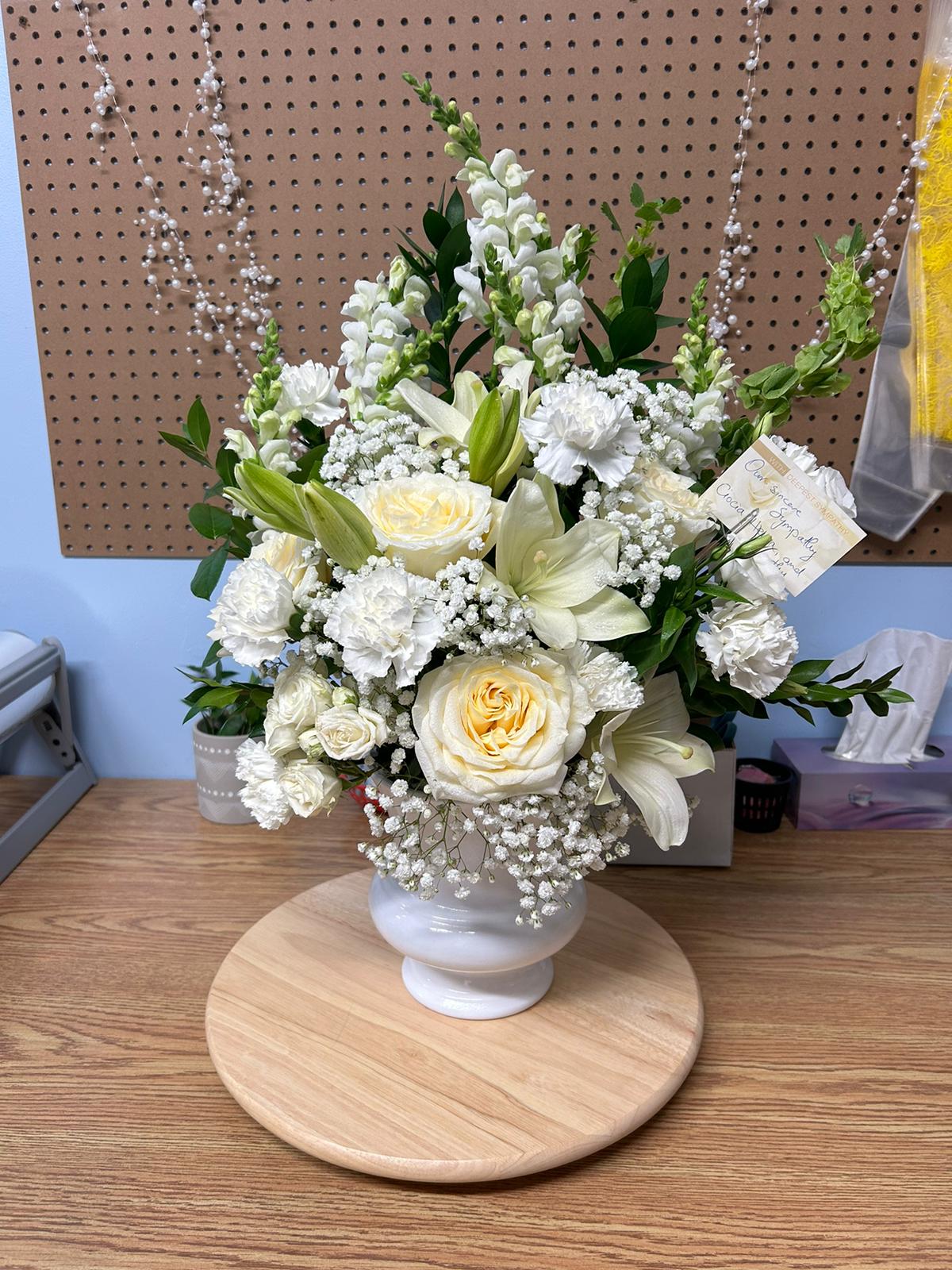 Sympathy White Lilies