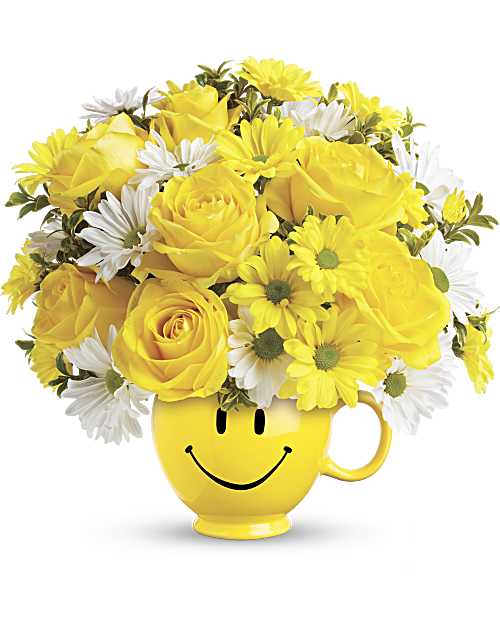 Be Happy Bouquet with Roses, photo 3